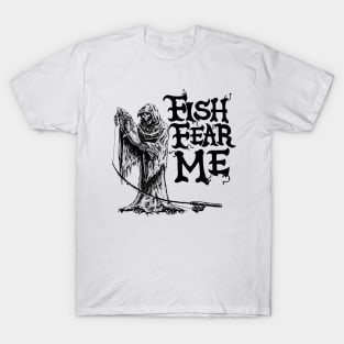 Fish Fear Me Grim Reaper lights T-Shirt